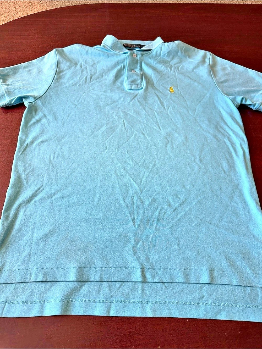 Polo by Ralph Lauren Polo Shirt Short Sleeve Polo in Blue Size Medium